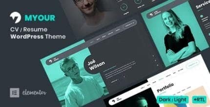 Myour-CV-WordPress-Theme-430x219-1_2f79eb Myour Theme – CV WordPress Theme - Image 1
