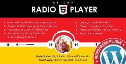 Sticky-Radio-Player-WordPress-Plugin-430x219-1_e8e4cc Sticky Radio Player WordPress Plugin – Full Width Shoutcast and Icecast HTML5 Player - Image 1