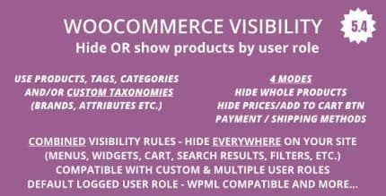 WooCommerce Hide Products, Categories, Prices, Payment and Shipping by User Role - Image 1